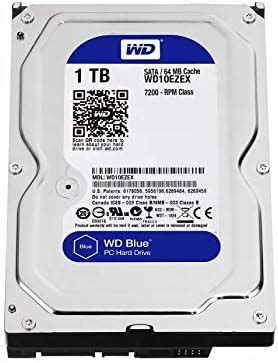 Western Digital WD10EZEX Internal Hard Drive 1000GB Caviar Blue.